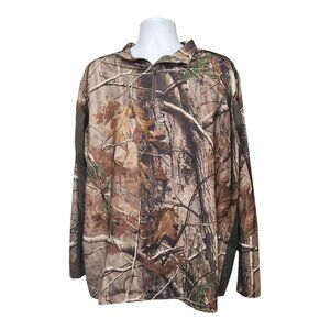 Habit RealTree Men's XL Camouflage Long Sleeve Quarter Zip Pullover